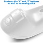 AFUNTA Nunchuck Controllers para Nintendo Wii U, 2 Packs Reemplazo para Wii U Juego de Video - Blanco