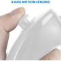 AFUNTA Nunchuck Controllers para Nintendo Wii U, 2 Packs Reemplazo para Wii U Juego de Video - Blanco