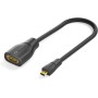 Sonero® Adaptador de ahorro de puertos Mini HDMI a 4K HDMI, alta velocidad premium, enchufe Mini HDMI C a toma HDMI A, contactos