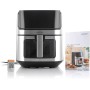 InnovaGoods® 2L Oil Free Fryer Air Fryer 1200W with +100 Spanish Recipes, Air Fryer with Non-Stick Basket, Timer and 360° Air