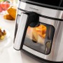 InnovaGoods® 2L Oil Free Fryer Air Fryer 1200W with +100 Spanish Recipes, Air Fryer with Non-Stick Basket, Timer and 360° Air