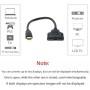 cablecc Adaptador de Cable Divisor HDMI Macho a 2 HDMI Hembra 1 en 2 Salidas
