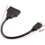 cablecc Adaptador de Cable Divisor HDMI Macho a 2 HDMI Hembra 1 en 2 Salidas