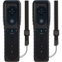 2 mandos a distancia para Wii, mandos de juego remoto TechKen compatibles con Wii de repuesto con silicona y correa de muñeca