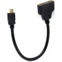 cablecc Adaptador de Cable Divisor HDMI Macho a 2 HDMI Hembra 1 en 2 Salidas