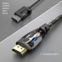 KabelDirekt – Cable HDMI 4K, cubierta de nylon irrompible – 4m (4K@60Hz para una espectacular experiencia Ultra HD – High Speed