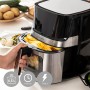 InnovaGoods® 2L Oil Free Fryer Air Fryer 1200W with +100 Spanish Recipes, Air Fryer with Non-Stick Basket, Timer and 360° Air