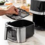 InnovaGoods® 2L Oil Free Fryer Air Fryer 1200W with +100 Spanish Recipes, Air Fryer with Non-Stick Basket, Timer and 360° Air