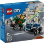 LEGO City Pack de Coches de Carreras: Avión vs. Cama de Hospital de Juguete, Autos Locos de Carreras con 2 Minifiguras de Piloto