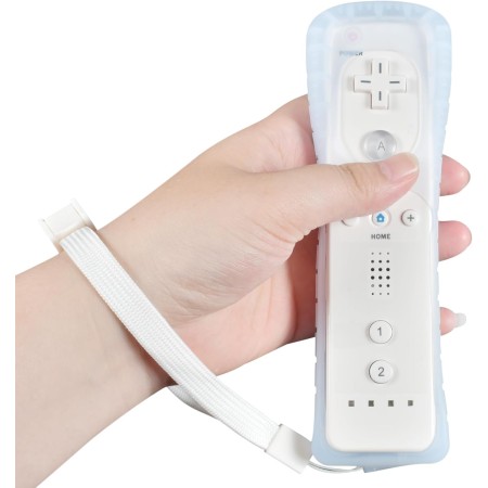 Funmo Wii Remote Mando sin Motion Plus, Wii Controller Remote con Nunchuk Wii Replacement Controller para Wii