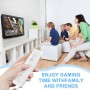 Funmo Wii Remote Mando sin Motion Plus, Wii Controller Remote con Nunchuk Wii Replacement Controller para Wii