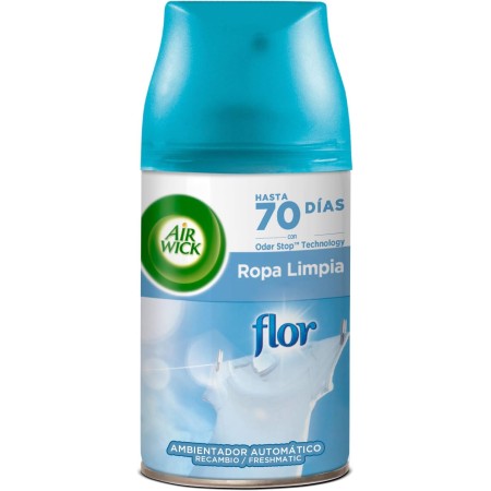 Air Wick Freshmatic Automatic Spray Air Freshener Refill, Home Essence with Clean Linen Scent Flower (Pack of 2)
