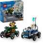 LEGO City Pack de Coches de Carreras: Avión vs. Cama de Hospital de Juguete, Autos Locos de Carreras con 2 Minifiguras de Piloto