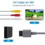 Mcbazel Cable de audio y vídeo compuesto AV para Wii y Wii U consola