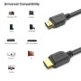 BENFEI Cable HDMI a HDMI 2.1, Certificado, 48 Gbps, 4K@120Hz 8K@60Hz, carcasa de aluminio, nailon tressé, compatible con Mac PC