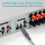 EMK Cable de Audio óptico Digital Toslink – [Nailon Trenzado Chaqueta, Durable y Flexible] 1M Cable de Fibra óptica para Home