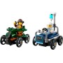 LEGO City Pack de Coches de Carreras: Avión vs. Cama de Hospital de Juguete, Autos Locos de Carreras con 2 Minifiguras de Piloto