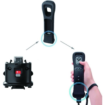AeeYui Adaptador Motion Plus para el Mando de Wii Remote Control