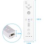 Aukuoy Mando Controller para Nintendo Wii/Wii U, Controlador de Sensor de Movimiento inalámbrico para Nintendo Wii Consola, con