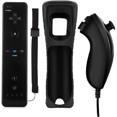 QUMOX Mando a Distancia Mando a Distancia + Nunchuk para Wii
