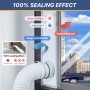 Loviga 100% Sealed Portable Air Conditioner Door Kit with Zipper Opening for Entrance & Outdoor, 80X219cm Adjustable Length,