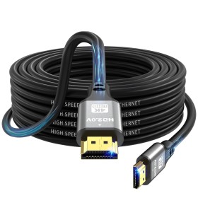 jojobnj Cable HDMI 4K 10M, Alta Velocidad HDMI 2.0 Cord 4K@60Hz 18Gbps, Ultra HD,Ethernet Audio Return,Video 4K,1080p,3D,Arc,