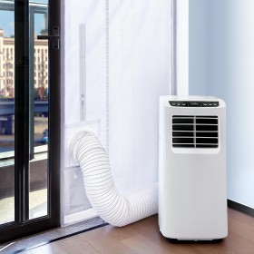Loviga 100% Sealed Portable Air Conditioner Door Kit with Zipper Opening for Entrance & Outdoor, 80X219cm Adjustable Length,