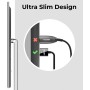 deleyCON 2m HDMI Cable Slim (Pequeño y Flexible Cable HDMI) 4K HDMI 2.0 Cable 1080P 2160P UHD ARC HDR 3D para TV, Monitor,