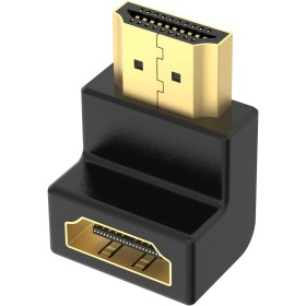 VCELINK 8K Adaptador HDMI 90 Grados Chapada en Oro Adaptador HDMI 2.1 Curvo Conector Codo HDMI Acodado para HDTV, Switch,