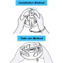 2 * Volante para Wii,TechKen Wii Wheel Racing Wheel Controller Wii Game Steering Wheel para Mario Kart Racing Accesorios para