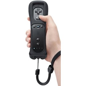 Mando Wii Remote con Wii Motion Plus Incorporado [Compatible] Negro