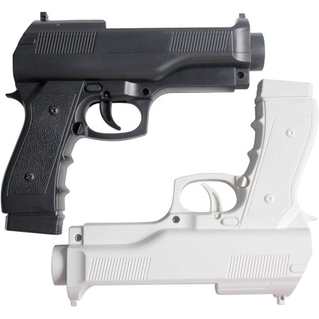 OSTENT Pistola ligera Gun Shooting Sport Video Game Compatible para Nintendo Wii Remote Controller Pack de 2