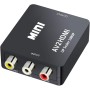 QGECEN RCA a HDMI, Adaptador AV a HDMI de Audio y Video Soporte 1080P con Cable de Alimentación USB para Wii PS2 Gamecube VHS