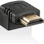 CABLEPELADO Adaptador HDMI Acodado | Ángulo de 90° | Adaptador HDMI en Ángulo | Macho a Hembra | Contactos Chapados en Oro |