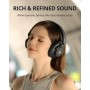 Tronsmart Q20S Cascos Inalámbricos Cancelación de Ruido Activa Híbrida con Varios Modos, Sonido Hi-Res Audio, 60H Reproducción,