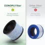 CONOPU Replacement Filter for DH-JH01 & DH-JH06 Air Purifier, H13 HEPA and Activated Carbon Filter, Efficient 4-Layer Filtration