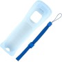 COOLEAD 2 en 1 Mando a Distancia con Sensor Motion Plus Integrado con Funda de Silicona y Correa de muñeca para Wii o Wii U -