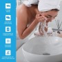 Bächlein Desagüe Universal con Rebosadero para Lavabo & Lavamanos - Válvula Pop Up Automática Negra Mate - Incl. 3 Juntas para