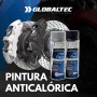 GLOBALTEC PROFESSIONAL Pintura Anticalórica Plata 400ml – Resistente Hasta 600°C | Spray Protector para Tubos de Escape, Motores
