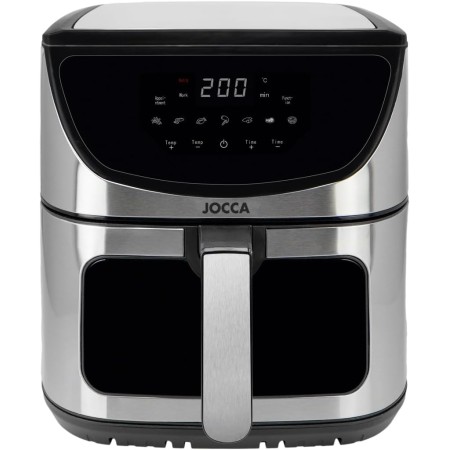 JOCCA - 8L Hot Air Fryer | Oil Free Fryer | Air Fryer | Timer | Adjustable Temperature | Healthy Cooking | (Black)