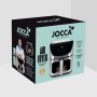 JOCCA - 8L Hot Air Fryer | Oil Free Fryer | Air Fryer | Timer | Adjustable Temperature | Healthy Cooking | (Black)