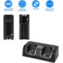 SANON Estación de Carga para Mando Wii, Estación de Carga 2 en 1 para Mando Wii de Cargador de 2 Puertos con 2 Pilas Recargables