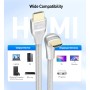 Cable Matters Cable HDMI Ultra HD 8K de 48Gbps - HDMI de ángulo Recto 2 Metros (Cable HDMI de 90 Grados) en Negro
