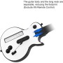 NBCP Guitar Hero Wii Controller, Wireless Pro Wii Guitar para Nintendo Guitar Hero y Rock Band, Wii Guitar Wireless Controller