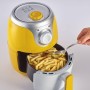 Ariete 4615 Airy Healthy Mini Fryer, Oil-Free, Timer, 1000W, Yellow and White