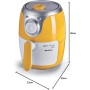 Ariete 4615 Airy Healthy Mini Fryer, Oil-Free, Timer, 1000W, Yellow and White