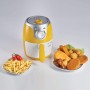 Ariete 4615 Airy Healthy Mini Fryer, Oil-Free, Timer, 1000W, Yellow and White