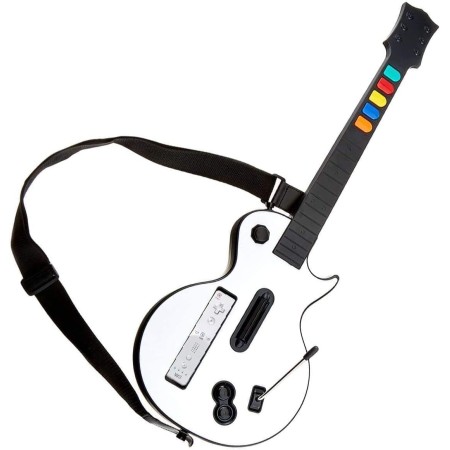 NBCP Guitar Hero Wii Controller, Wireless Pro Wii Guitar para Nintendo Guitar Hero y Rock Band, Wii Guitar Wireless Controller
