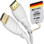 KabelDirekt – Cable HDMI 8K/4K, cubierta de nylon irrompible – 1m (4K@120Hz/8K@60Hz para una espectacular experiencia Ultra HD –
