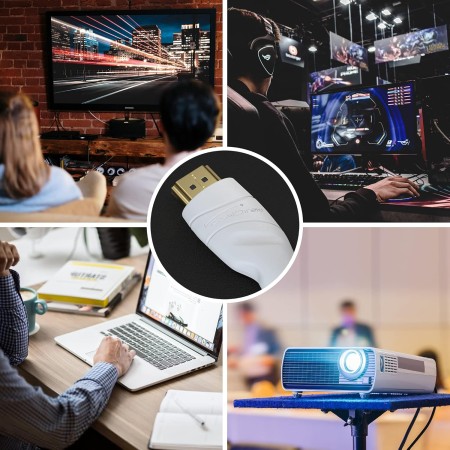 KabelDirekt – Cable HDMI 8K/4K, cubierta de nylon irrompible – 1m (4K@120Hz/8K@60Hz para una espectacular experiencia Ultra HD –